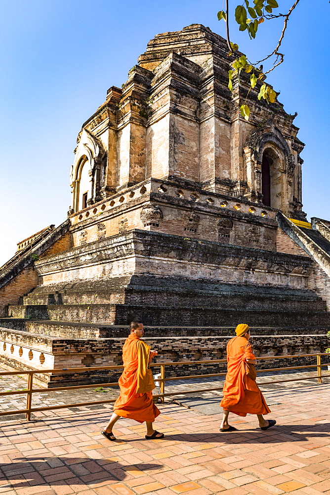 Wat Chedi Luang, Chiang Mai, Northern Thailand, Thailand, Southeast Asia, Asia