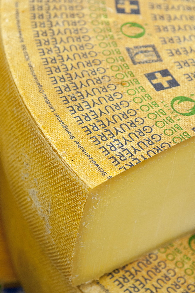 Large slab of Gruyere Cheese, The Netherlands, Europe