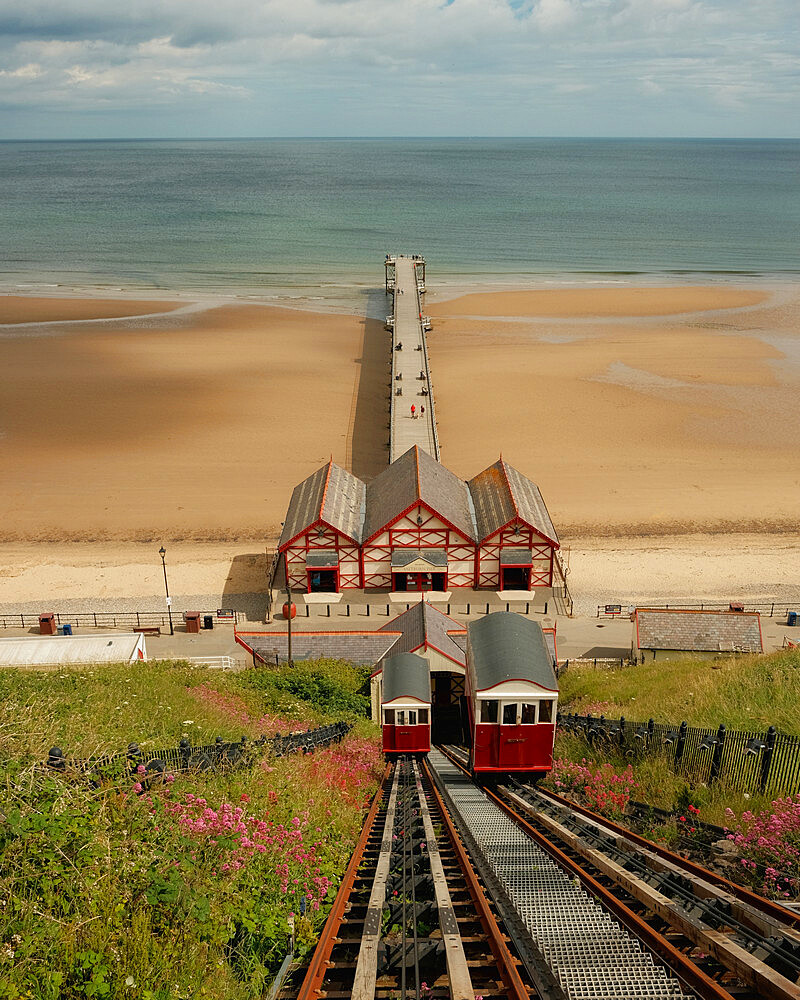 Funicular at Saltburn-By-The-Sea, North Yorkshire, England, United Kingdom, Europe