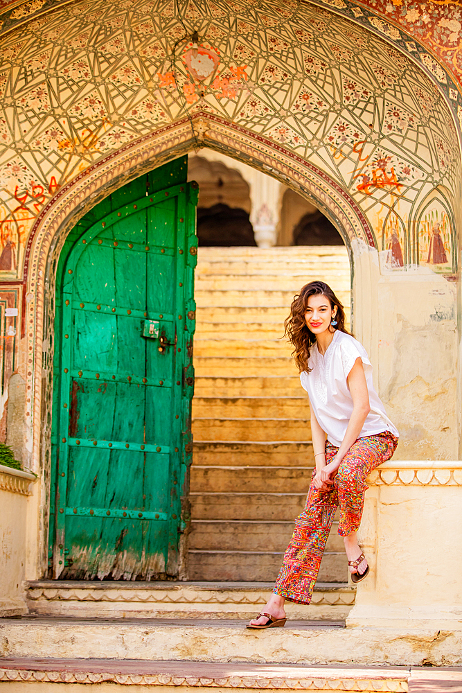 Woman in Jaipur, Rajasthan, India, Asia