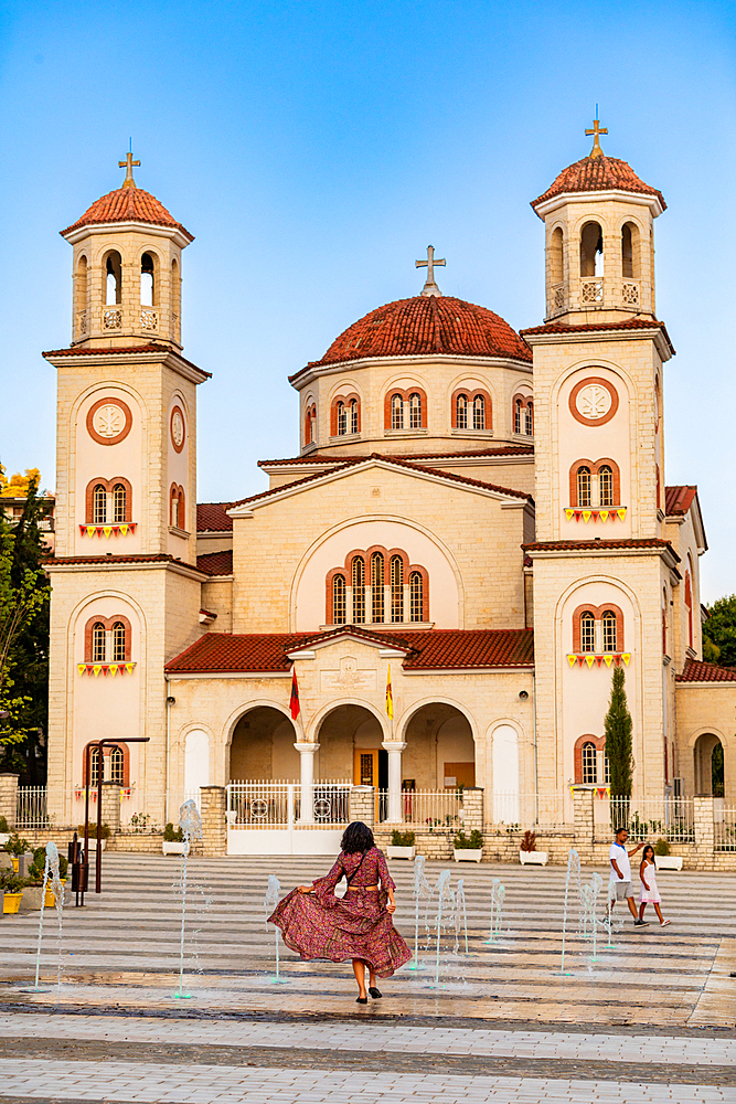 View of Saint Demetrius Cathedral, Berat, Albania, Europe