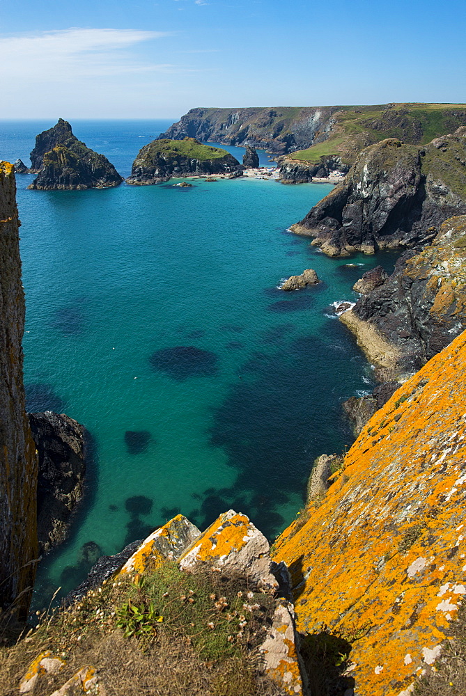 Kynance Cove on the Lizard Peninsula, Cornwall, England, United Kingdom, Europe