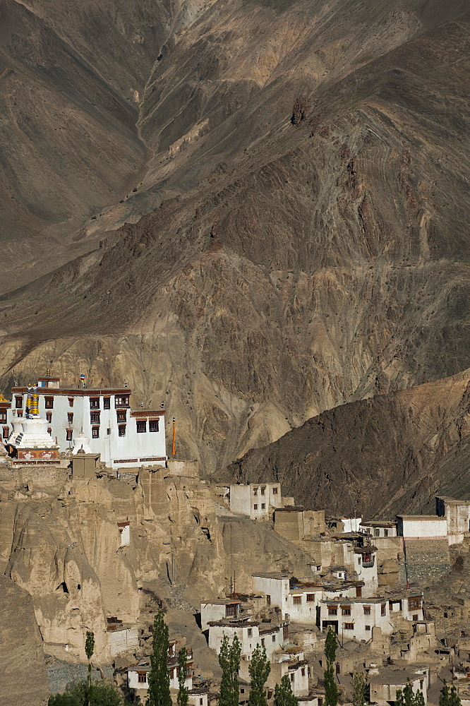 A view of the magnificent 1000-year-old Lamayuru Monastery in the remote region of Ladakh, Himalayas, northern India, Asia