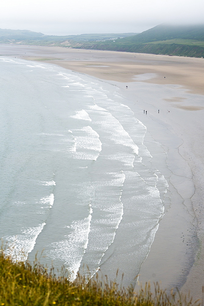 Rhossili Bay on The Gower in South Wales, United Kingdom, Europe