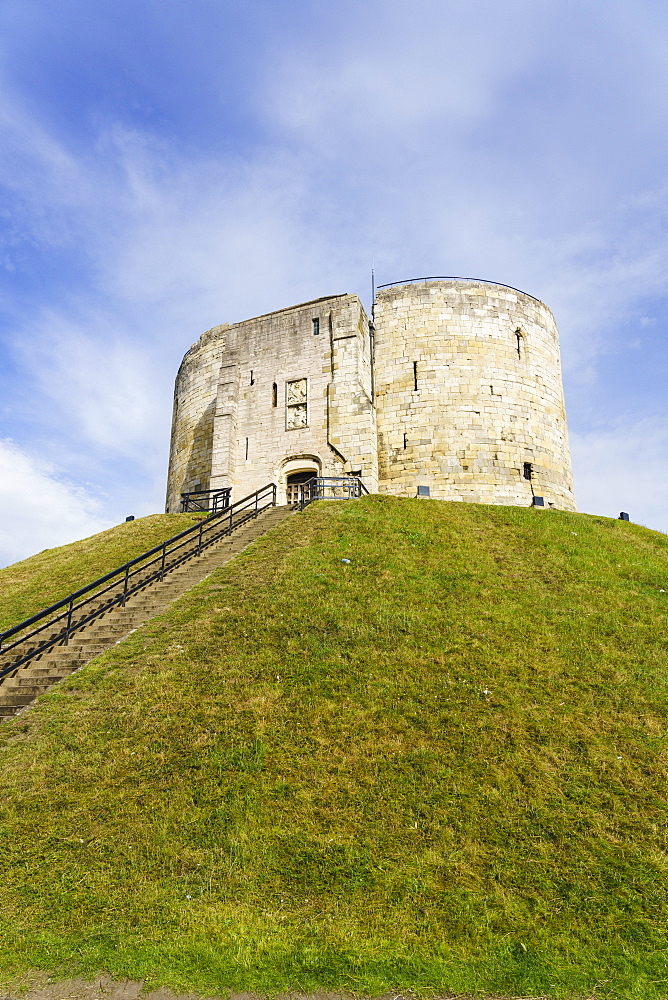 Clifford's Tower, York Castle, York, North Yorkshire, England, United Kingdom, Europe