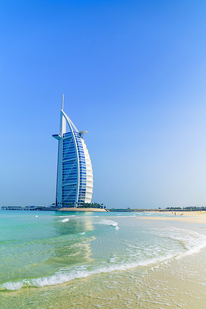 Burj Al Arab hotel, iconic Dubai landmark, Jumeirah Beach, Dubai, United Arab Emirates, Middle East