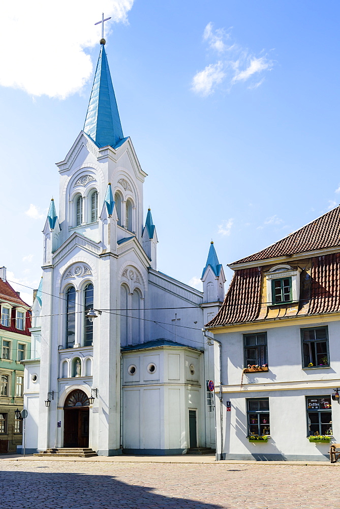 Our Lady of Sorrows Church, Old Town, UNESCO World Heritage Site, Riga, Latvia, Europe