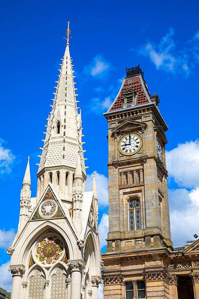 The Chamberlain Memorial, Birmingham Museum and Art Gallery, Chamberlain Square, Birmingham, England, United Kingdom, Europe