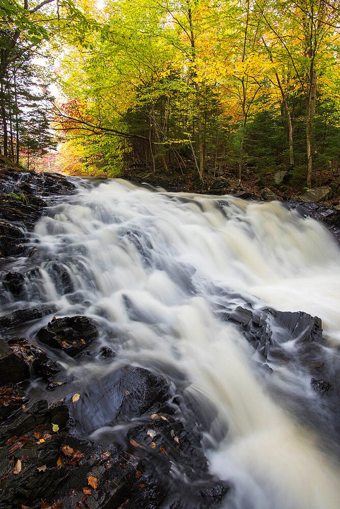 Miller's Falls in Autumn, Fall River, Nova Scotia, Canada, North America