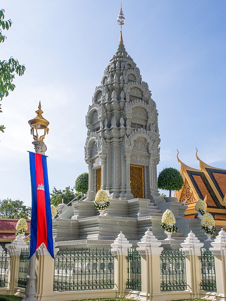 Tomb of the king's late sister, Royal Palace, Phnom Penh, Cambodia, Indochina, Southeast Asia, Asia