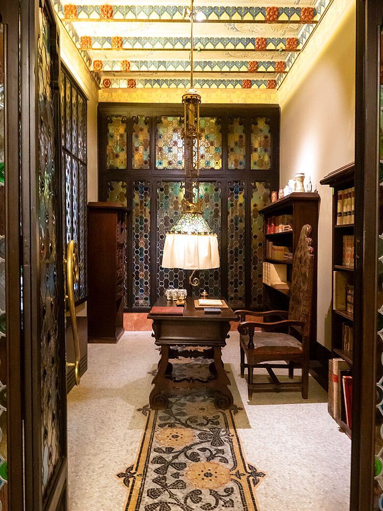 Interior of Casa Amatller, designed by Puig i Cadafalch, Barcelona, Catalonia, Spain, Europe