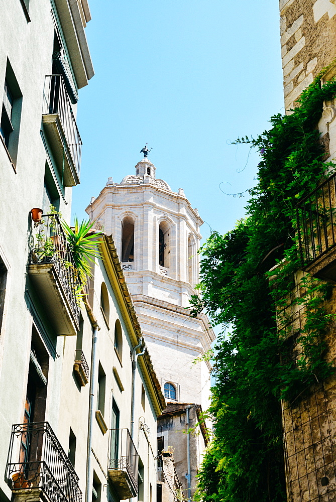 Girona Cathedral (Cathedral of Saint Mary of Girona), a Roman Catholic church, Girona, Catalonia, Spain, Europe