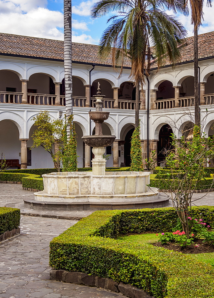 Cloister of Saint Francis Monastery, UNESCO World Heritage Site, Quito, Pichincha Province, Ecuador, South America