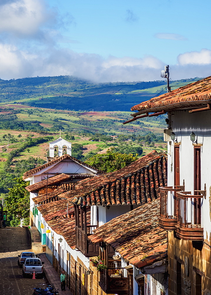 Street of Barichara, Santander Department, Colombia, South America