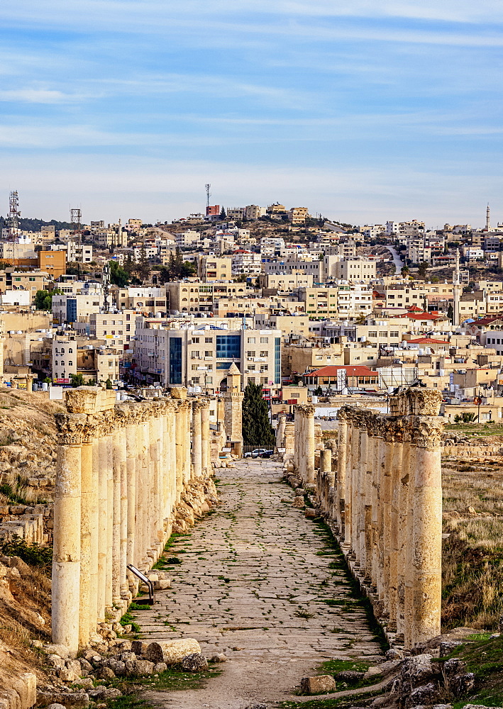 South Decumanus, Jerash, Jerash Governorate, Jordan, Middle East