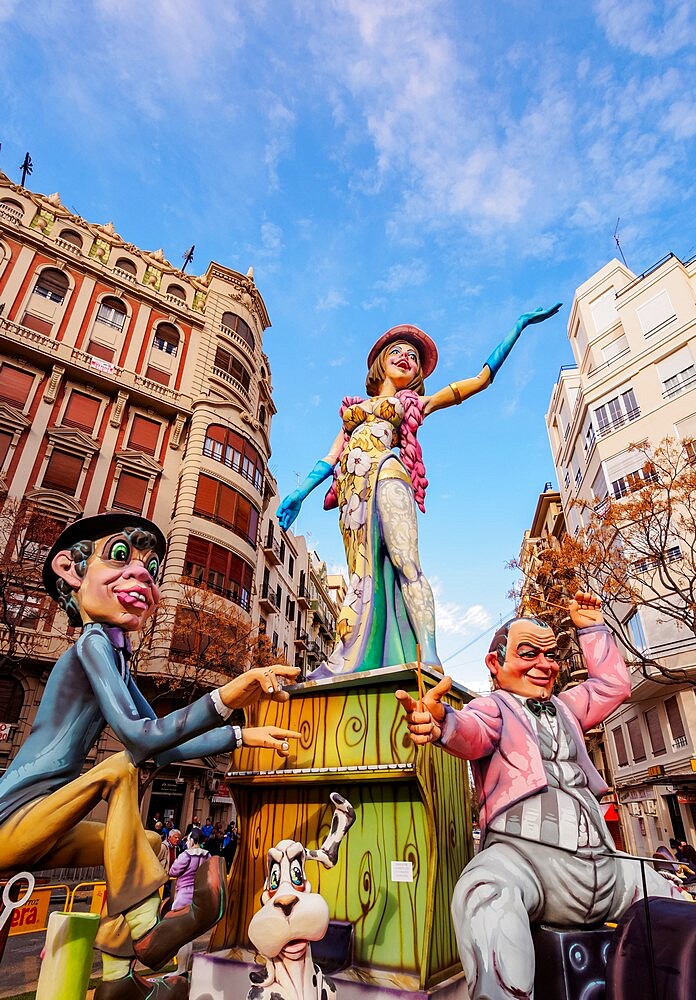 The Fallas (Falles), a traditional celebration held annually in commemoration of Saint Joseph, Valencia, Spain, Europe