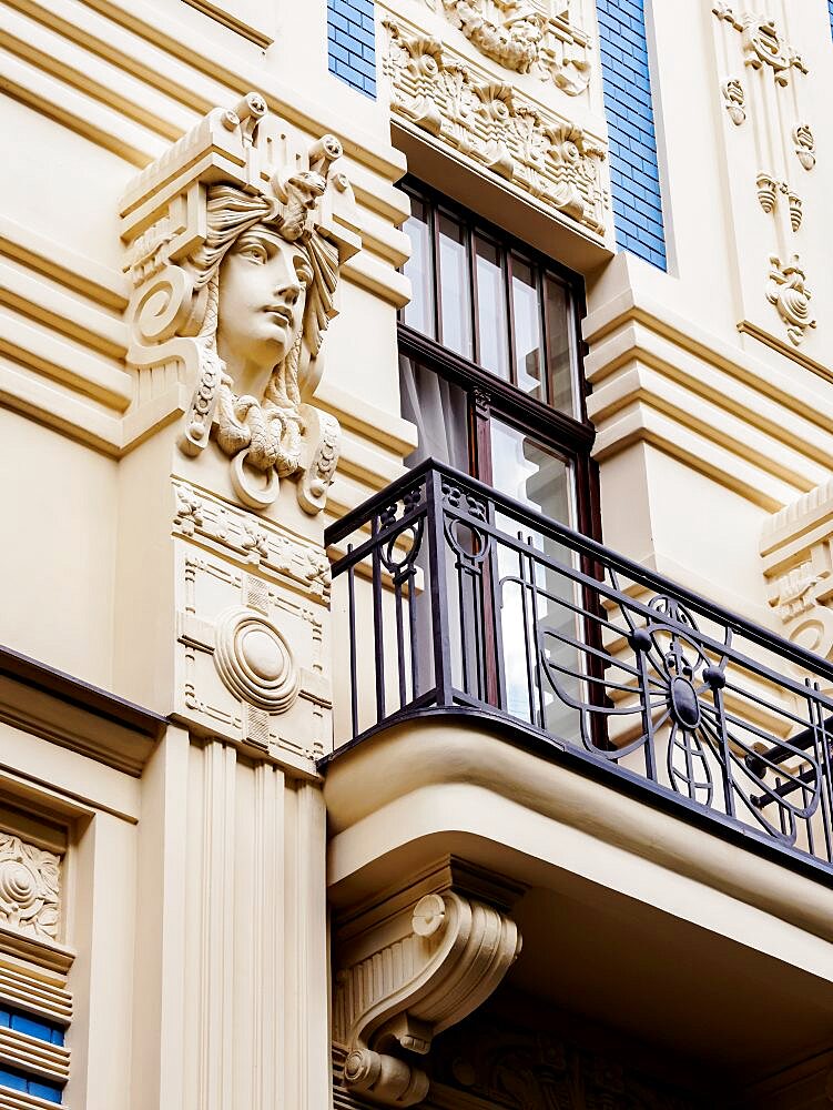 Art Nouveau Architecture, 8 Albert Street, Riga, Latvia