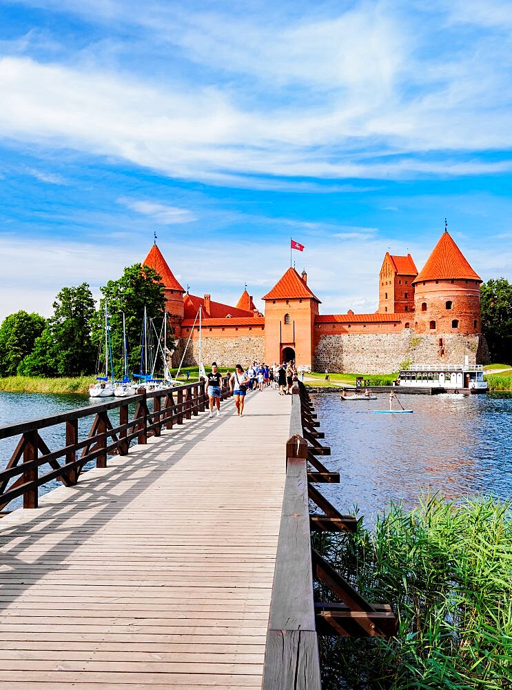 Trakai Island Castle, Lake Galve, Trakai, Lithuania