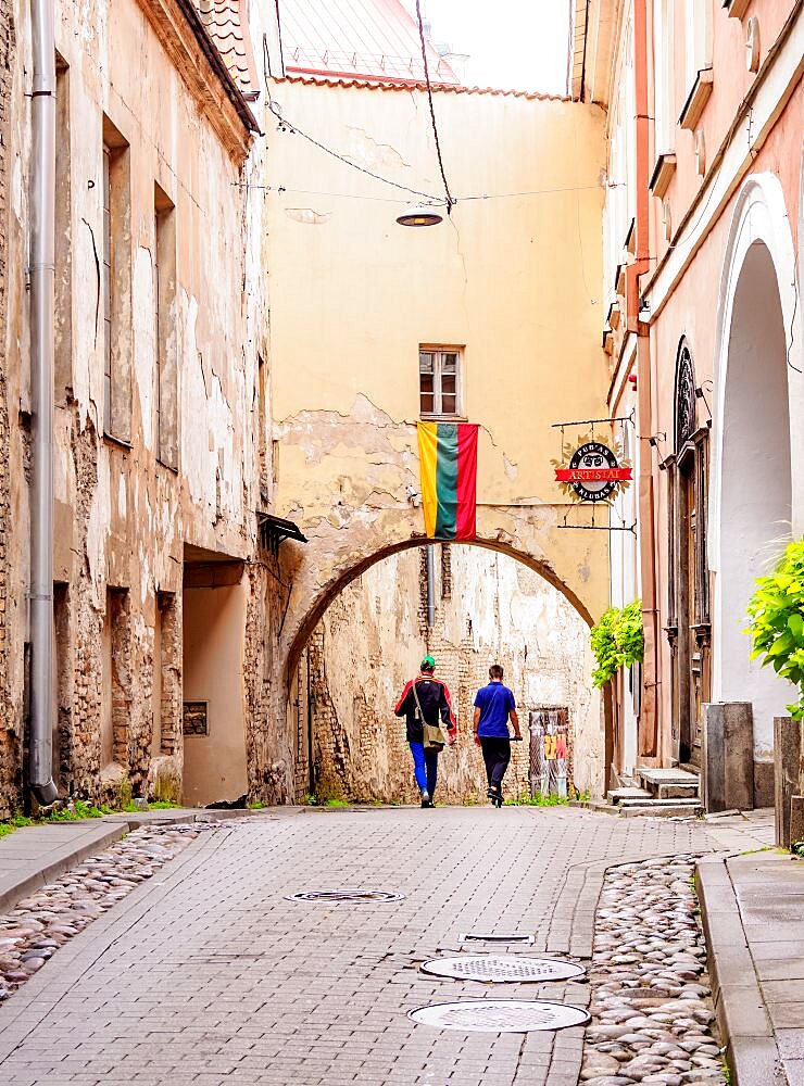 Gate at St. Kazimiero Street, Old Town, Vilnius, Lithuania