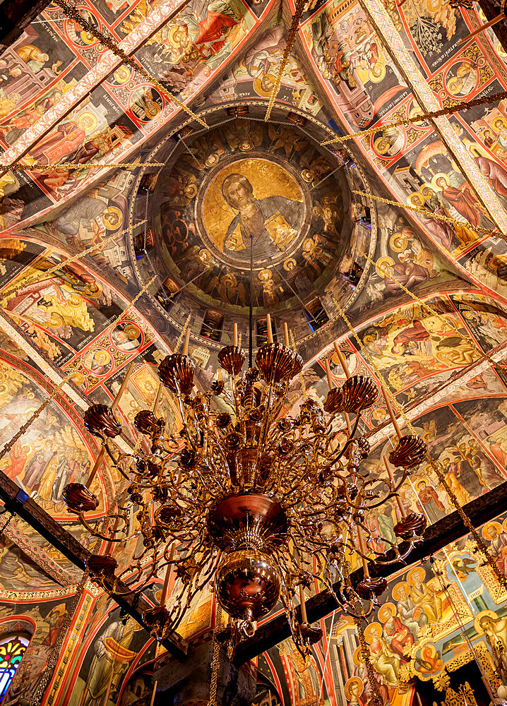 Monastery of Great Meteoron, interior, Meteora, UNESCO World Heritage Site, Thessaly, Greece, Europe