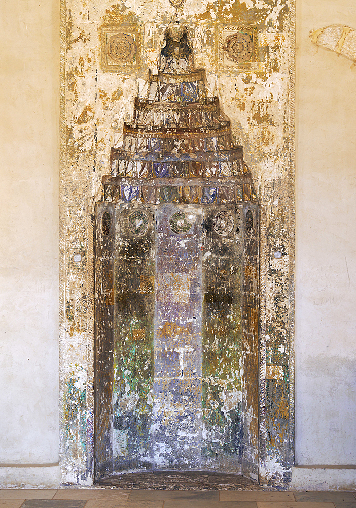 The Ibrahim Han Mosque, interior, Venetian Fortezza Castle, City of Rethymno, Rethymno Region, Crete, Greek Islands, Greece, Europe