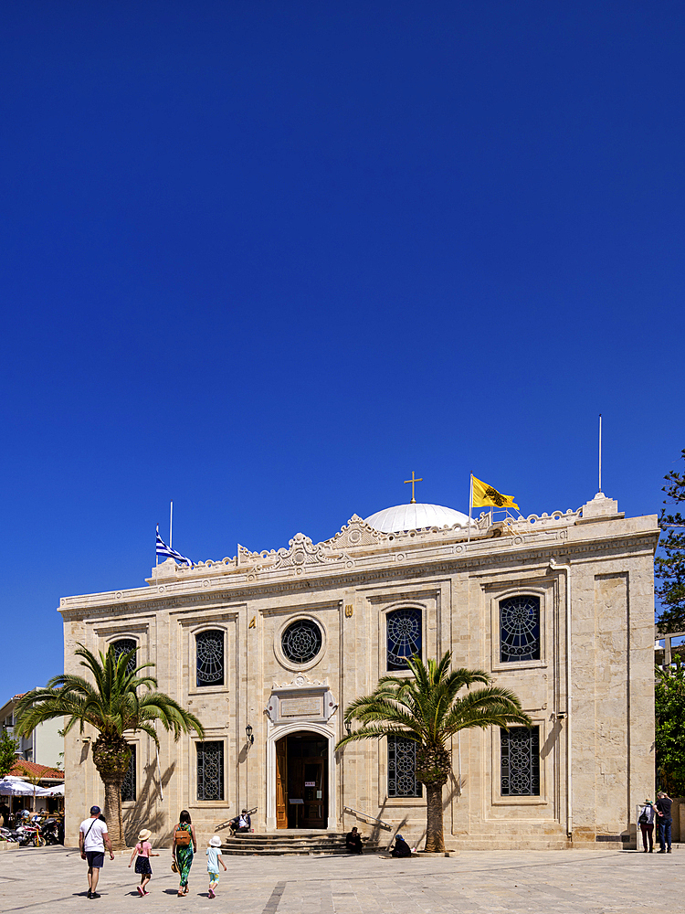 The Basilica of St. Titus, City of Heraklion, Crete, Greek Islands, Greece, Europe