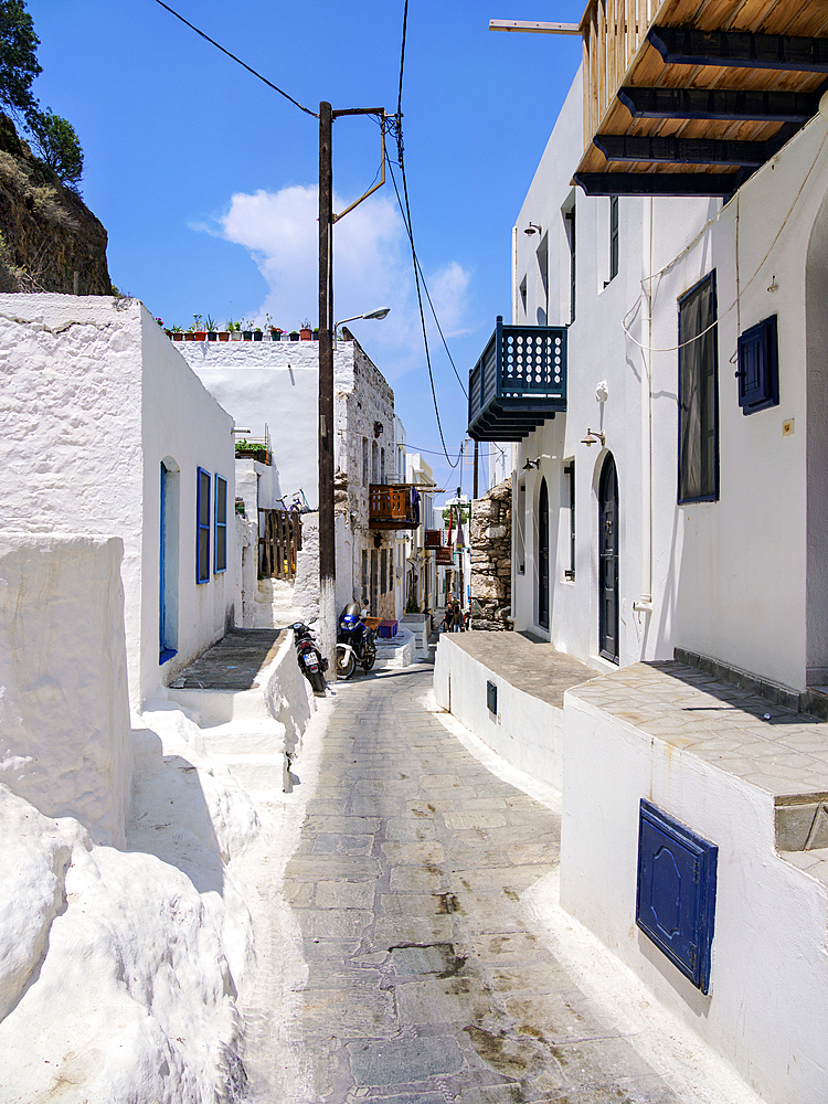 Street of Mandraki Town, Nisyros Island, Dodecanese, Greek Islands, Greece, Europe