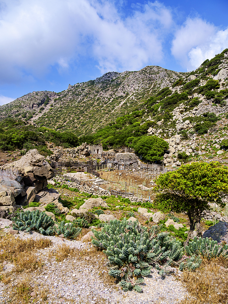 Landscape of Nisyros Island, Dodecanese, Greek Islands, Greece, Europe