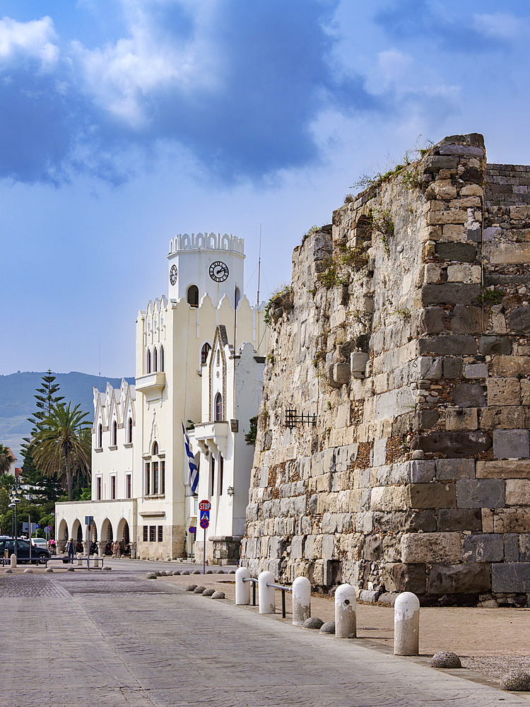 Nerantzia Castle and Palazzo del Governo, Kos Town, Kos Island, Dodecanese, Greek Islands, Greece, Europe