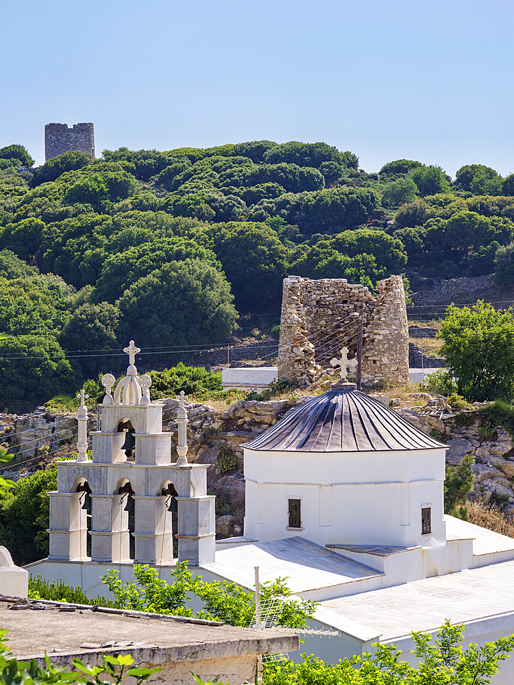 I.N. Panagias Church, Apeiranthos Village, Naxos Island, Cyclades, Greek Islands, Greece, Europe