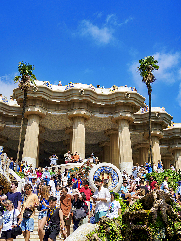 Park Guell, UNESCO World Heritage Site, Barcelona, Catalonia, Spain, Europe