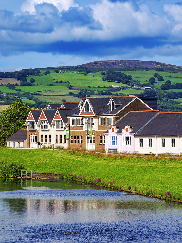 Townscape of Caerphilly, Gwent, Wales, United Kingdom, Europe