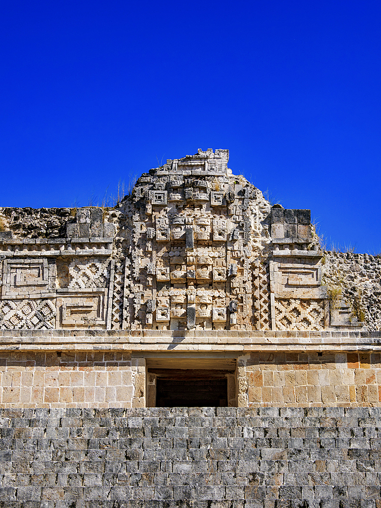Quadrangle of the Nuns, detailed view, Uxmal, Yucatan State, Mexico