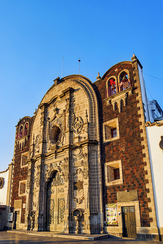 Capilla del Cerrito at sunset, Tepeyac Hill, Villa de Guadalupe, Mexico City, Mexico