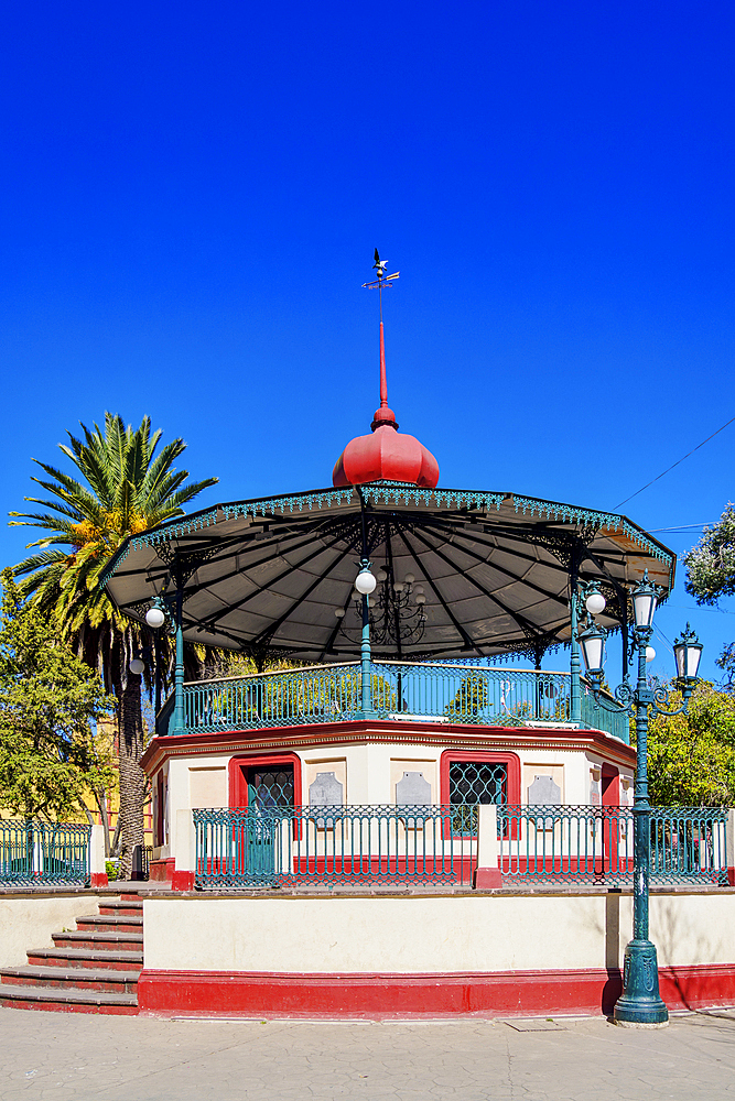 Bandstand Kiosk at Zocalo Central Park, San Cristobal de las Casas, Chiapas State, Mexico