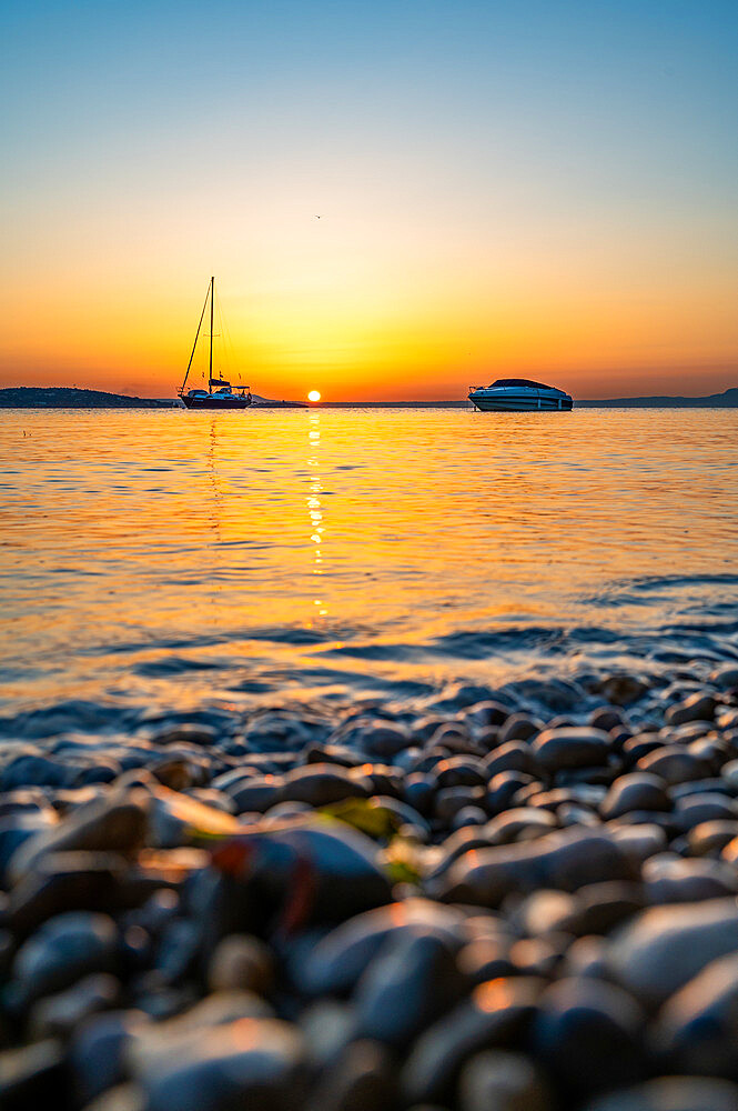 Sunrise over Palma, Mallorca, Balearic Islands, Spain, Mediterranean, Europe