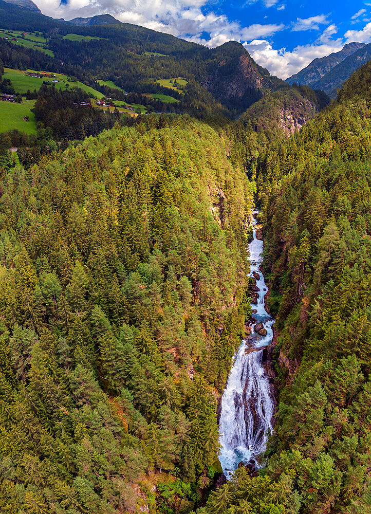 Tures Waterfalls, Tures Valley, Dolomites, South Tyrol, Italy, Europe