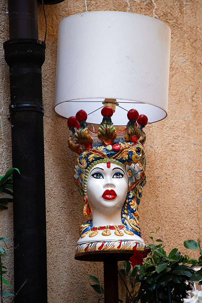 historic old town Taormina in Messina region of Sicily