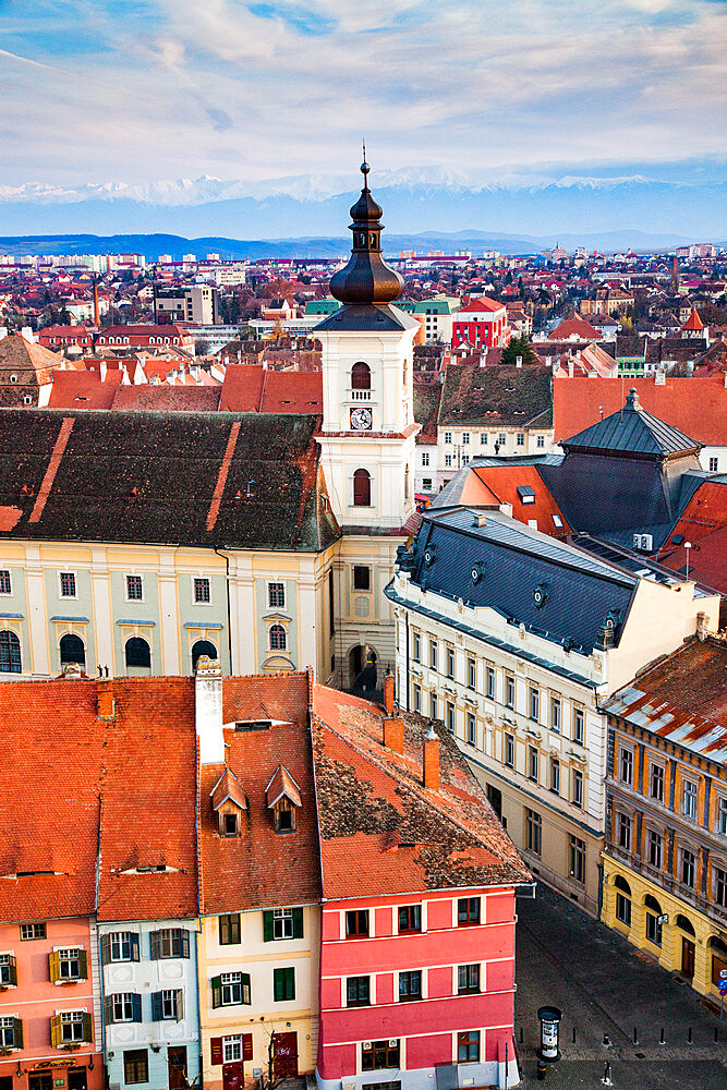 Old town of Sibiu, Transylvania, Romania, Europe