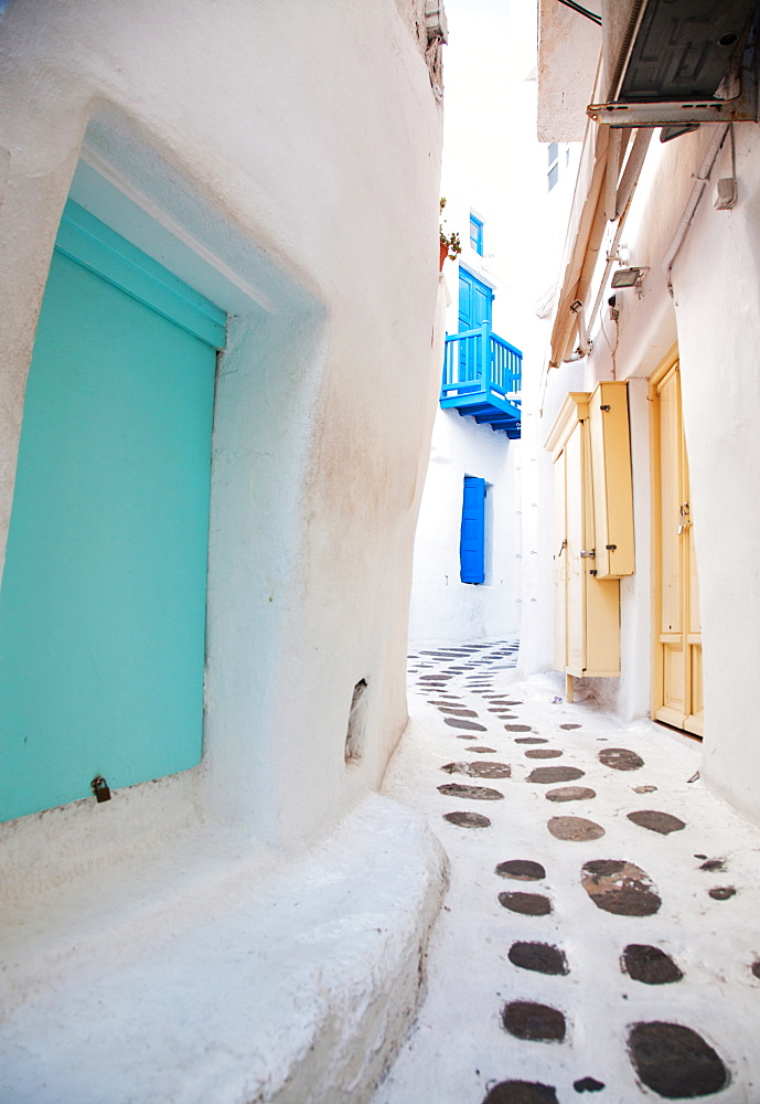 Streets of Mykonos, Cyclades, Greek Islands, Greece, Europe