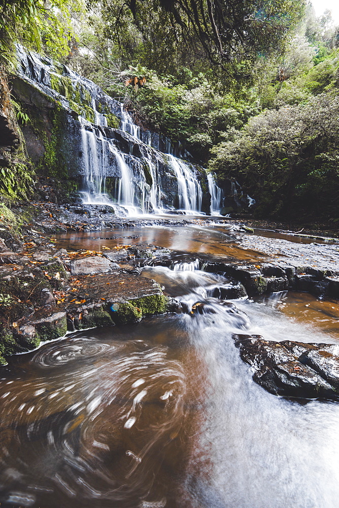 Purakaunui Falls Walk, The Catlins, South Island, New Zealand, Pacific