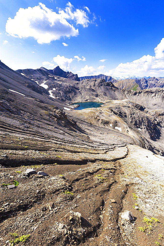 Lei da Muschauns in the Swiss National Park, Val Trupchun, Engadine Valley, Graubunden, Switzerland, Europe