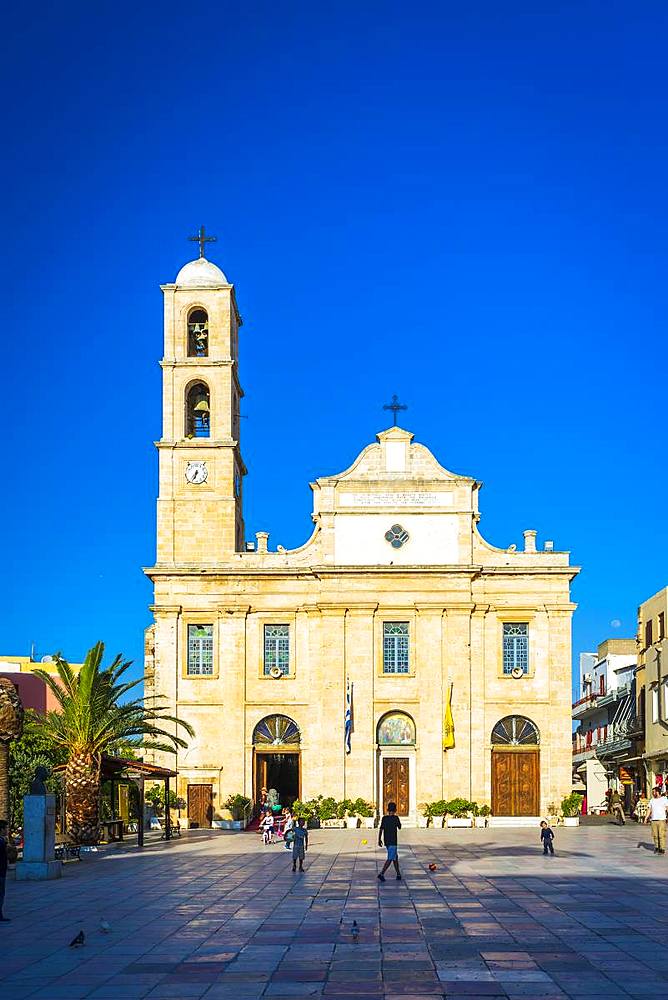 The Orthodox Cathedral, Chania, Crete, Greek Islands, Greece, Europe