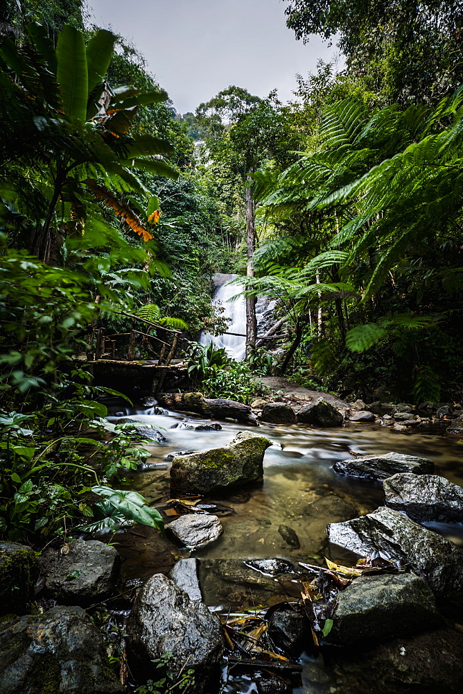 Wachiratharn Waterfall, Doi Inthanon National Park, Chiang Mai, Thailand, Southeast Asia, Asia