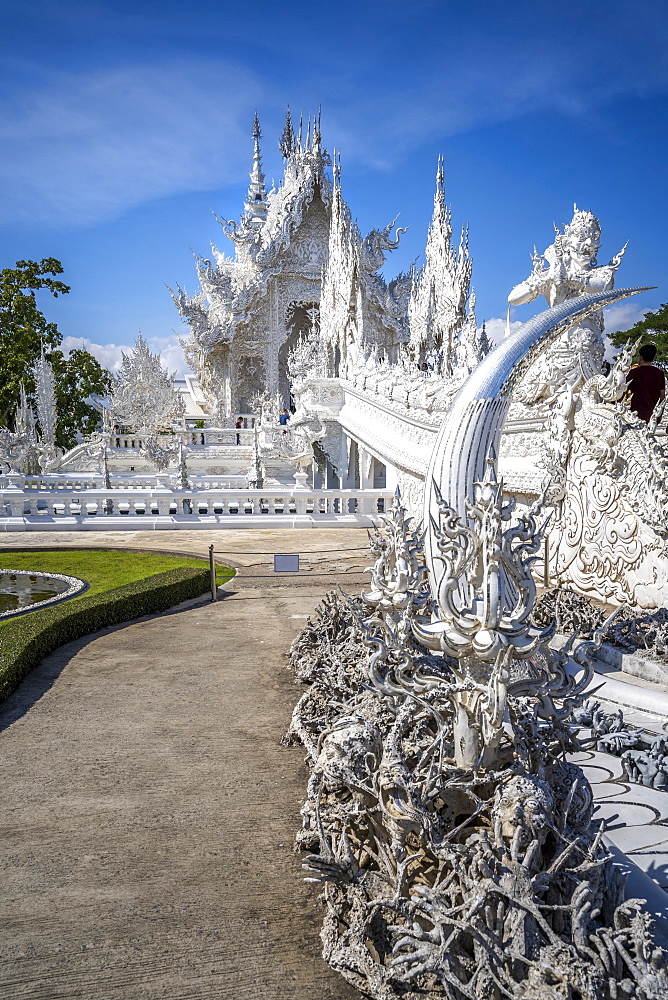 Detail of hands, Wat Rong Khun (White Temple), Chiang Rai, Northern Thailand, Thailand, Southeast Asia, Asia