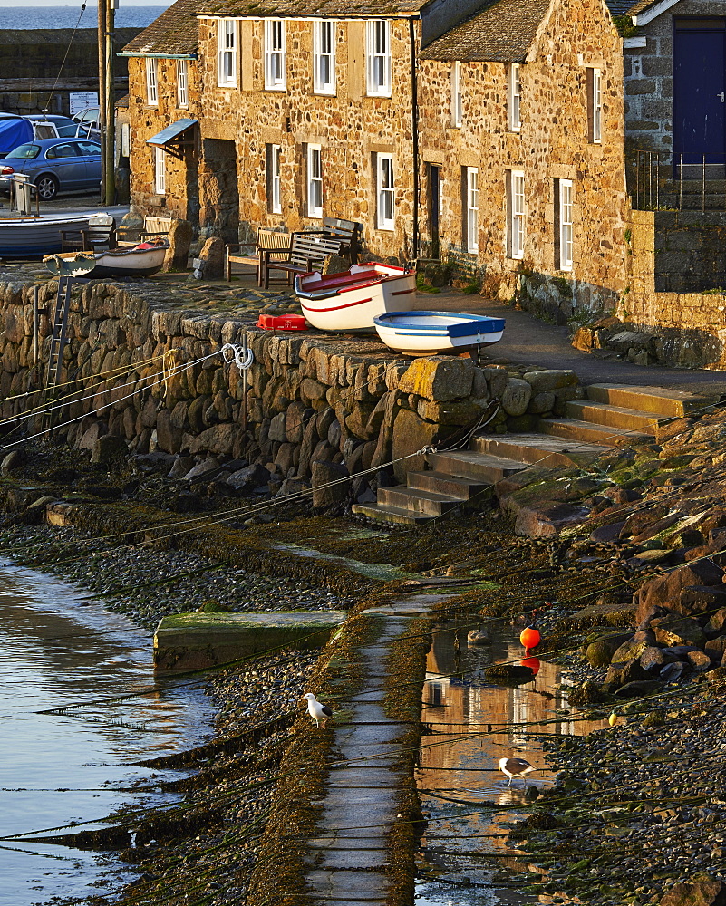 The picturesque fishing village of Mousehole, Cornwall, England, United Kingdom, Europe