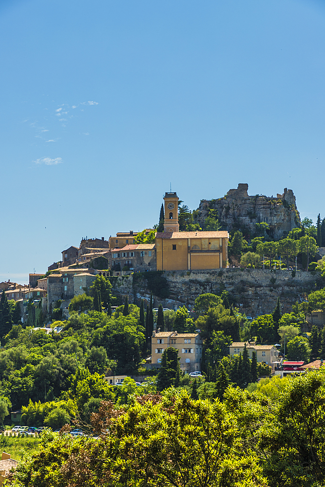 The medieval village of Eze, Alpes Maritimes, Provence Alpes Cote D'Azur, French Riviera, France, Europe