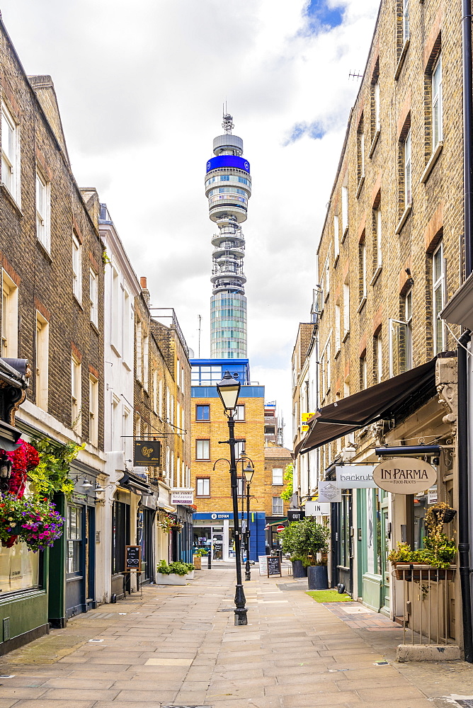 A view of the Post Office Tower in Marylebone, London, England, United Kingdom, Europe