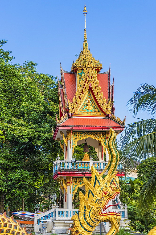 Colourful architecture at the Office of National Buddhism, in Phuket Town, Phuket, Thailand, Southeast Asia, Asia