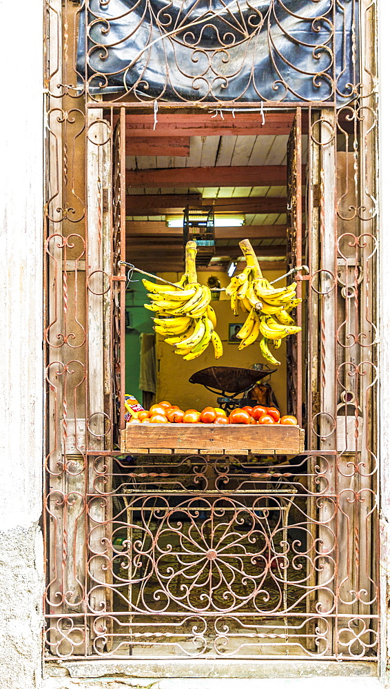 A local store selling fruit in Havana, Cuba, West Indies, Caribbean, Central America